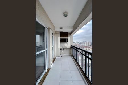 Varanda da Sala de apartamento para alugar com 2 quartos, 63m² em Brás, São Paulo