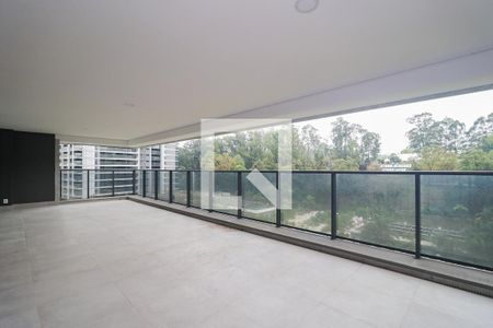 Varanda da Sala de apartamento à venda com 4 quartos, 330m² em Real Parque, São Paulo