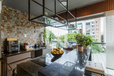 Varanda da Sala de apartamento para alugar com 3 quartos, 95m² em Vila Olímpia, São Paulo