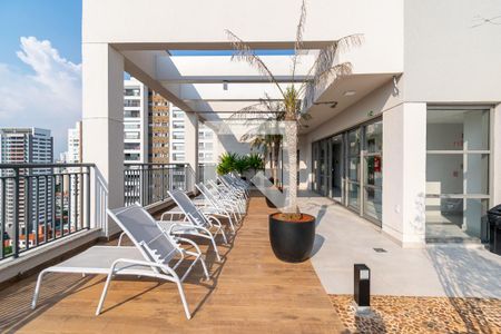 Terraço/ Churrasqueira de apartamento para alugar com 1 quarto, 29m² em Jardim Prudência, São Paulo
