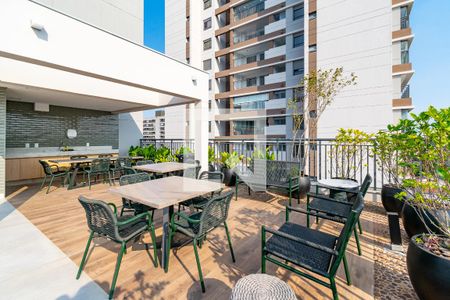 Terraço/ Churrasqueira de apartamento para alugar com 1 quarto, 29m² em Jardim Prudência, São Paulo