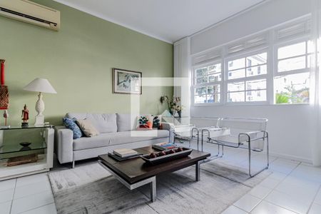 Sala de apartamento à venda com 3 quartos, 110m² em Lagoa, Rio de Janeiro