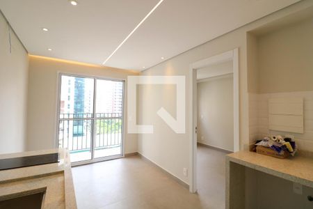 Sala/Cozinha de kitnet/studio para alugar com 1 quarto, 27m² em Campo Belo, São Paulo
