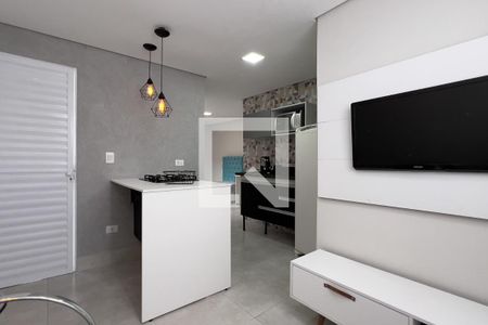 Sala e Cozinha de apartamento para alugar com 1 quarto, 40m² em Vila Nova Cumbica, Guarulhos