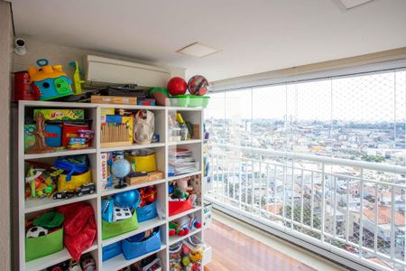 Varanda da Sala de apartamento à venda com 3 quartos, 85m² em Centro, Diadema