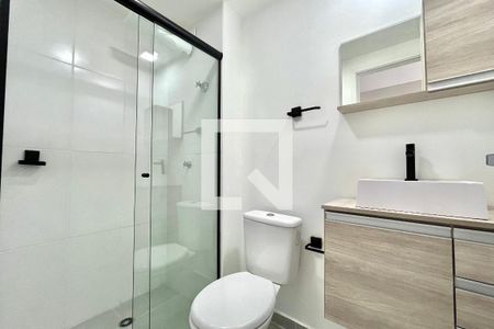 Banheiro  de kitnet/studio à venda com 1 quarto, 26m² em Vila da Saúde, São Paulo