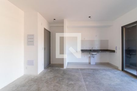 Sala/Cozinha de apartamento à venda com 1 quarto, 43m² em Cambuí, Campinas