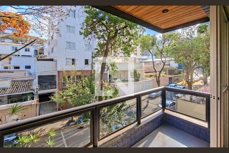 Varanda da Sala de apartamento à venda com 3 quartos, 99m² em São Lucas, Belo Horizonte