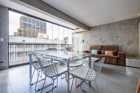 Sala/Cozinha de apartamento à venda com 3 quartos, 105m² em Cerqueira César, São Paulo