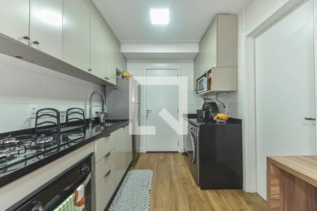 Sala - Cozinha Integrada de apartamento para alugar com 1 quarto, 31m² em Vila das Belezas, São Paulo