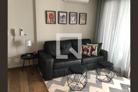 Sala de apartamento à venda com 1 quarto, 41m² em Indianópolis, São Paulo