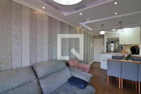 Sala  de apartamento à venda com 3 quartos, 74m² em Taboão, São Bernardo do Campo