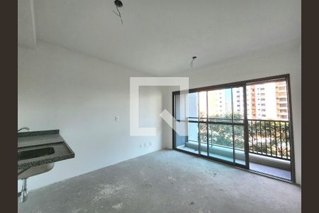 Sala/Cozinha de apartamento à venda com 1 quarto, 33m² em Indianópolis, São Paulo