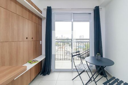 Sala/Cozinha de apartamento à venda com 1 quarto, 27m² em Jardim Caravelas, São Paulo