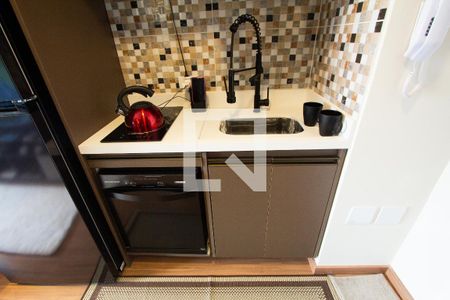 Sala/Cozinha de apartamento à venda com 1 quarto, 31m² em Vila Olímpia, São Paulo
