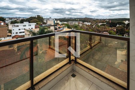 Vista da Sacada -Sala de apartamento à venda com 4 quartos, 262m² em Santa Rosa, Belo Horizonte