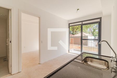 Sala/Cozinha de apartamento para alugar com 1 quarto, 28m² em Pinheiros, São Paulo
