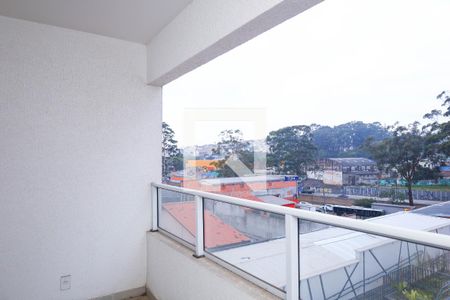 Sacada da Sala/Cozinha de apartamento à venda com 2 quartos, 46m² em Vila Carmosina, São Paulo