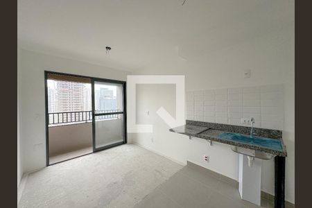 Sala/Cozinha de apartamento à venda com 1 quarto, 29m² em Barra Funda, São Paulo
