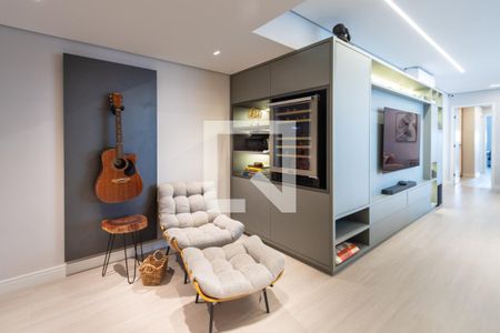 Sala de apartamento à venda com 3 quartos, 136m² em Vila Anastácio, São Paulo