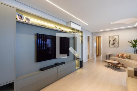 Sala de apartamento à venda com 3 quartos, 136m² em Vila Anastácio, São Paulo