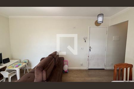 Sala de apartamento à venda com 2 quartos, 52m² em Vila Alzira, Santo André