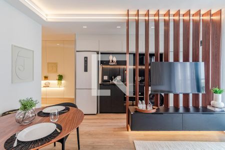 Sala de apartamento para alugar com 1 quarto, 41m² em Jardins, São Paulo