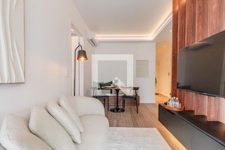 Sala de apartamento para alugar com 1 quarto, 41m² em Jardins, São Paulo