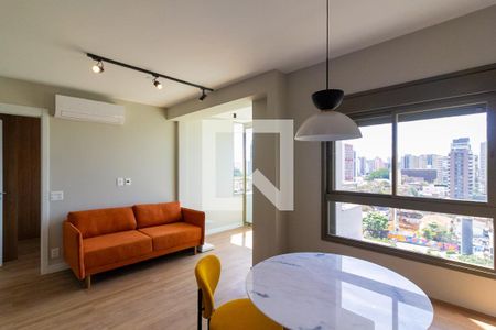 Sala de apartamento para alugar com 1 quarto, 45m² em Campo Belo, São Paulo