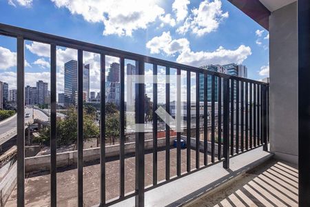 Studio - Varanda de apartamento para alugar com 1 quarto, 25m² em Pinheiros, São Paulo