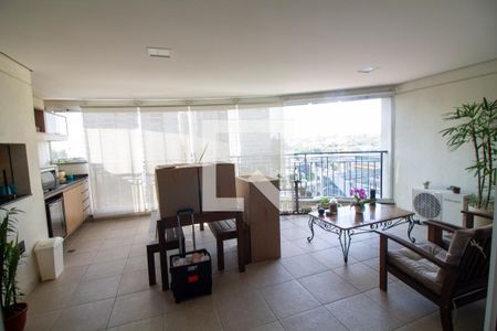 Varanda Gourmet de apartamento à venda com 4 quartos, 178m² em Brooklin, São Paulo
