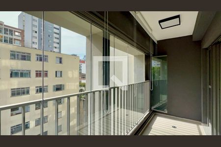 Varanda de kitnet/studio para alugar com 1 quarto, 31m² em Cerqueira César, São Paulo