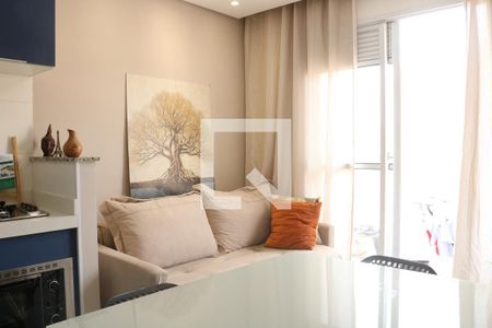 Sala e Cozinha Integrada de apartamento para alugar com 2 quartos, 35m² em Barra Funda, São Paulo