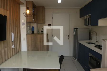 Sala e Cozinha Integrada de apartamento para alugar com 2 quartos, 35m² em Barra Funda, São Paulo