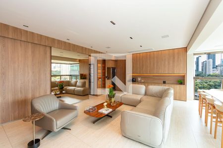 Sala de apartamento à venda com 3 quartos, 180m² em Vale do Sereno, Nova Lima
