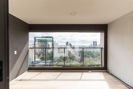 Varanda da Sala de apartamento para alugar com 1 quarto, 50m² em Higienópolis, São Paulo