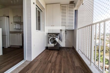 Varanda da Sala de apartamento para alugar com 1 quarto, 57m² em Alphaville Empresarial, Barueri