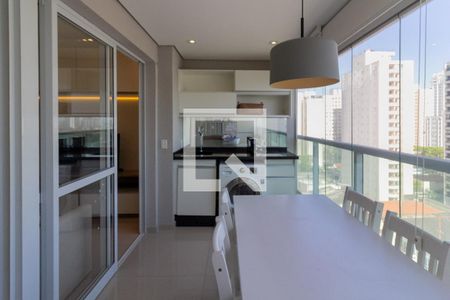 Varanda e Área de Serviço de apartamento para alugar com 1 quarto, 33m² em Brooklin, São Paulo