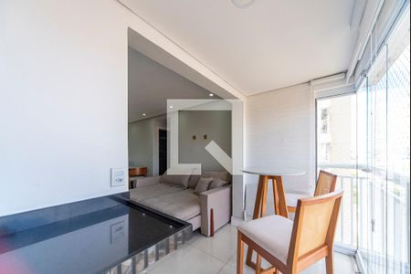 Varanda Gourmet de apartamento à venda com 2 quartos, 59m² em Campestre, Santo André
