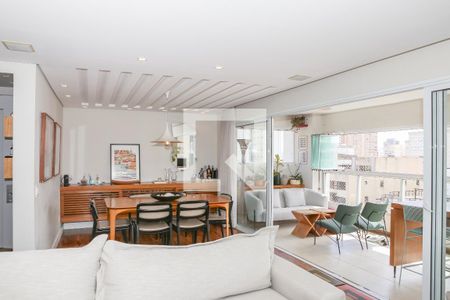 Sala de apartamento para alugar com 3 quartos, 136m² em Pompeia, São Paulo