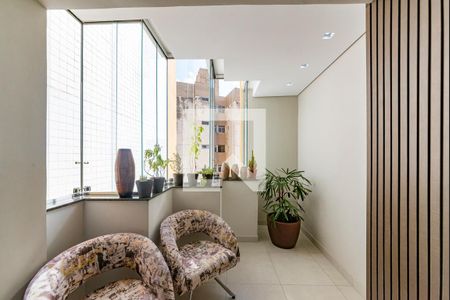 Varanda de apartamento à venda com 3 quartos, 101m² em Jardim América, Belo Horizonte