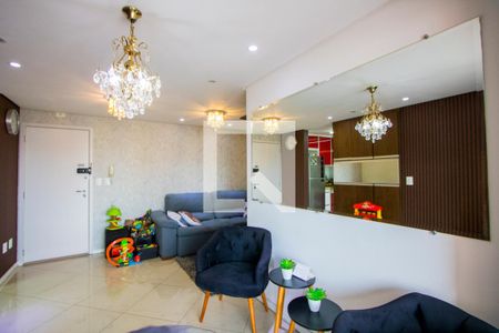 Sala de apartamento à venda com 2 quartos, 72m² em Vila Valparaíso, Santo André