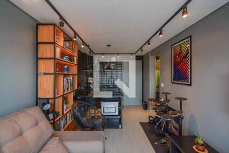 Sala/Cozinha de apartamento à venda com 1 quarto, 39m² em Vila Castelo, São Paulo