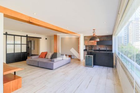 Varanda Gourmet de apartamento à venda com 3 quartos, 157m² em Vila Gertrudes, São Paulo