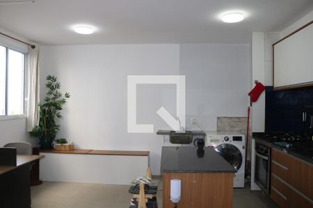 Sala/Cozinha de apartamento à venda com 1 quarto, 35m² em Barra Funda, São Paulo
