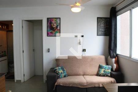 Sala/Cozinha de apartamento à venda com 1 quarto, 35m² em Barra Funda, São Paulo