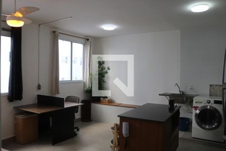 Sala/Cozinha de apartamento à venda com 1 quarto, 35m² em Barra Funda, São Paulo