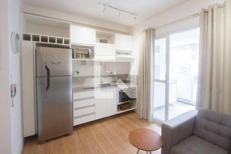 Sala/Cozinha de apartamento para alugar com 1 quarto, 37m² em Cidade Monções, São Paulo