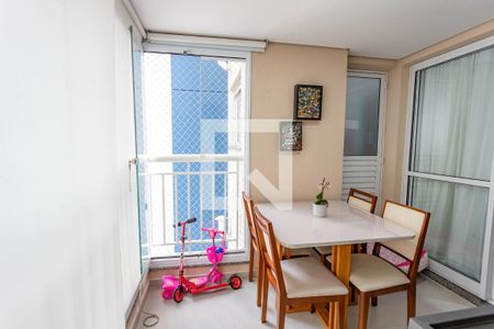 Varanda da sala de apartamento à venda com 2 quartos, 67m² em Centro, Diadema