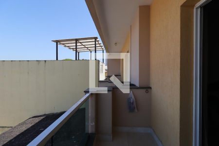 Varanda da Sala de Estar de apartamento para alugar com 3 quartos, 90m² em Parque Industriario, Santo André
